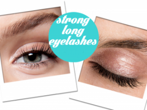 strong long eyelashes